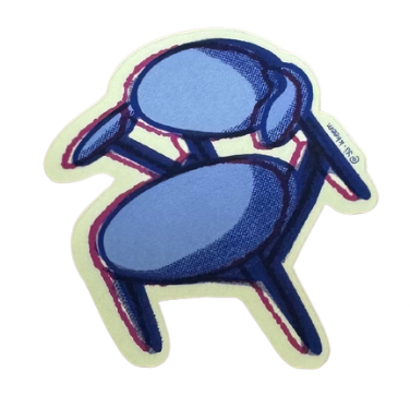 Chair Stickers by YJ KEEM