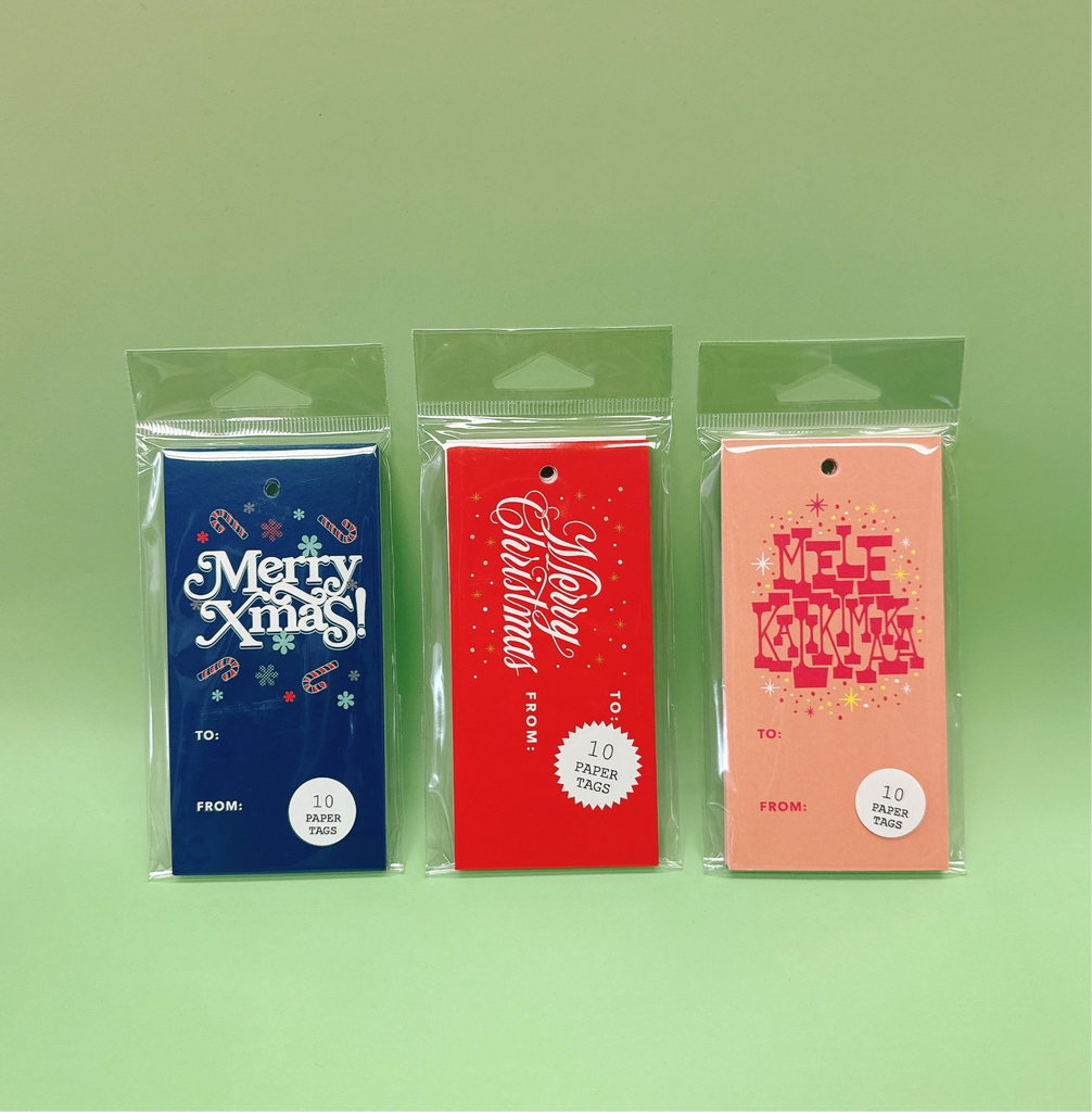 Holiday gift tags by FORMIDABLY IMPRESSED