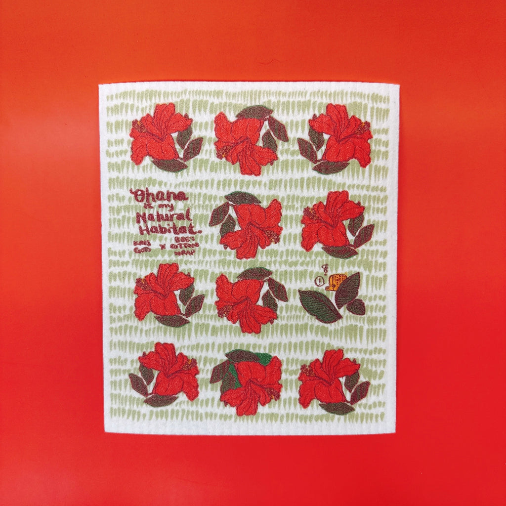 Eco Dish Cloth by BEEʻS COTTON WRAP x KRIS GOTO