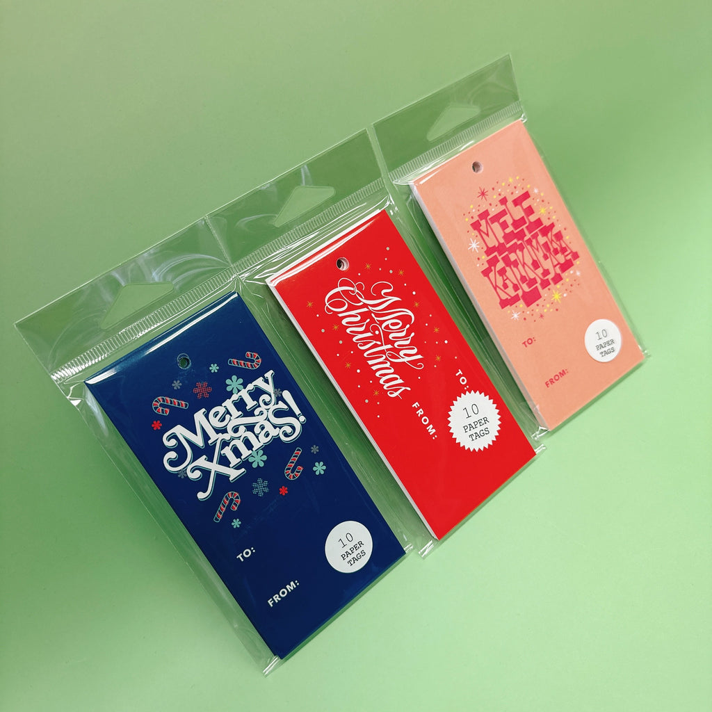 Holiday gift tags by FORMIDABLY IMPRESSED