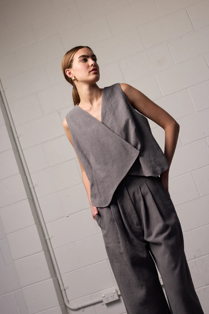 Sylvia Vest Slate