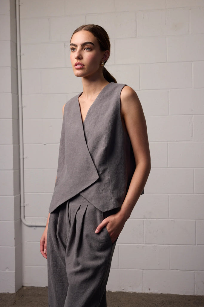 Sylvia Vest Slate