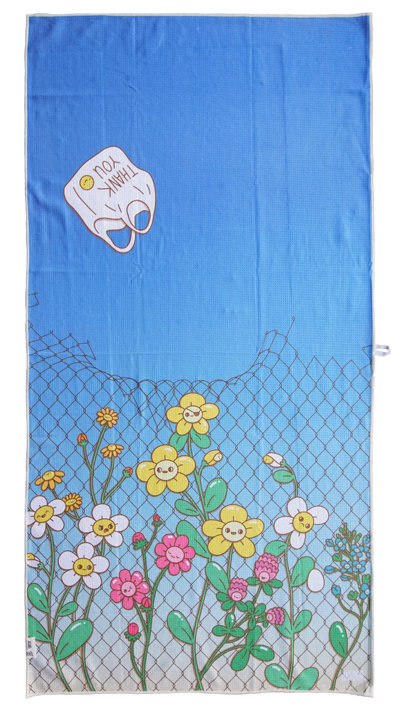 Wild Flowers Wetbag + Waffle Towel set by JASPER WONG