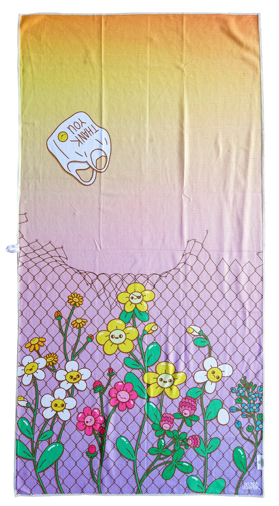 Wild Flowers Wetbag + Waffle Towel set by JASPER WONG