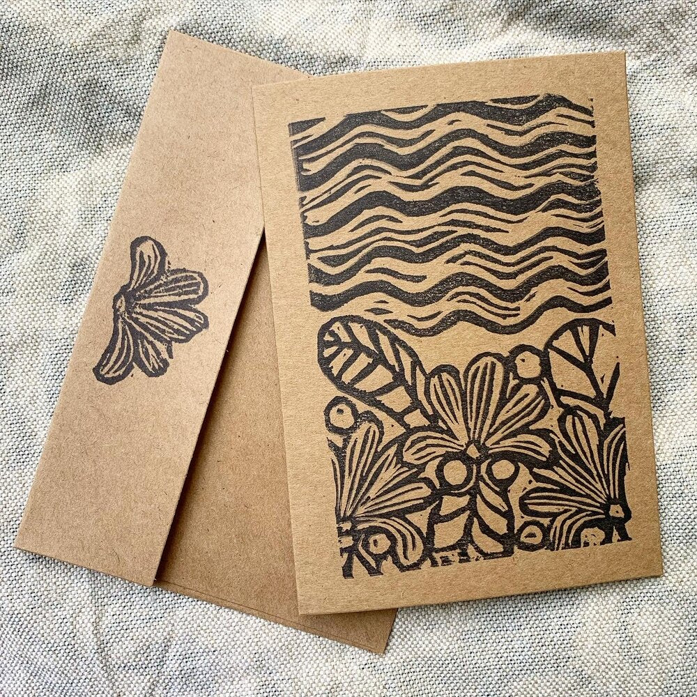 Naupaka Kahakai (Naupaka by the Sea) Greeting Card
