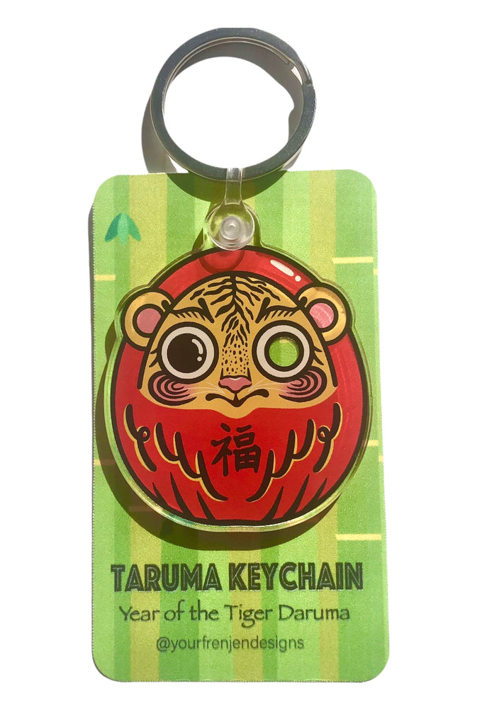 “Taruma” Daruma Keychain by YOURFRENJEN