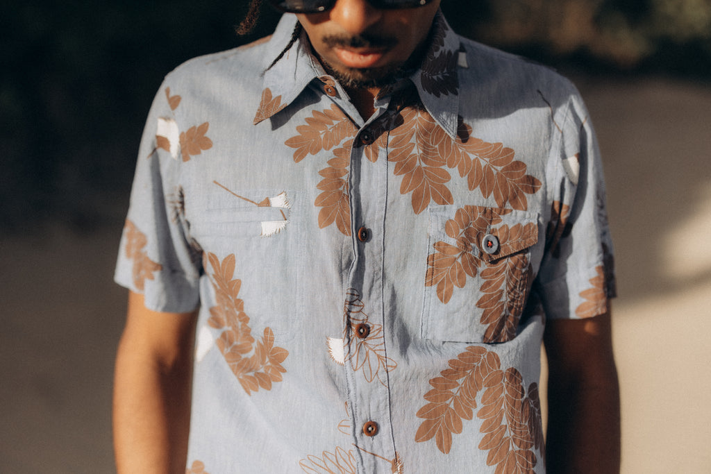 Monkey Pod Work Shirt by PLUS ALOHA