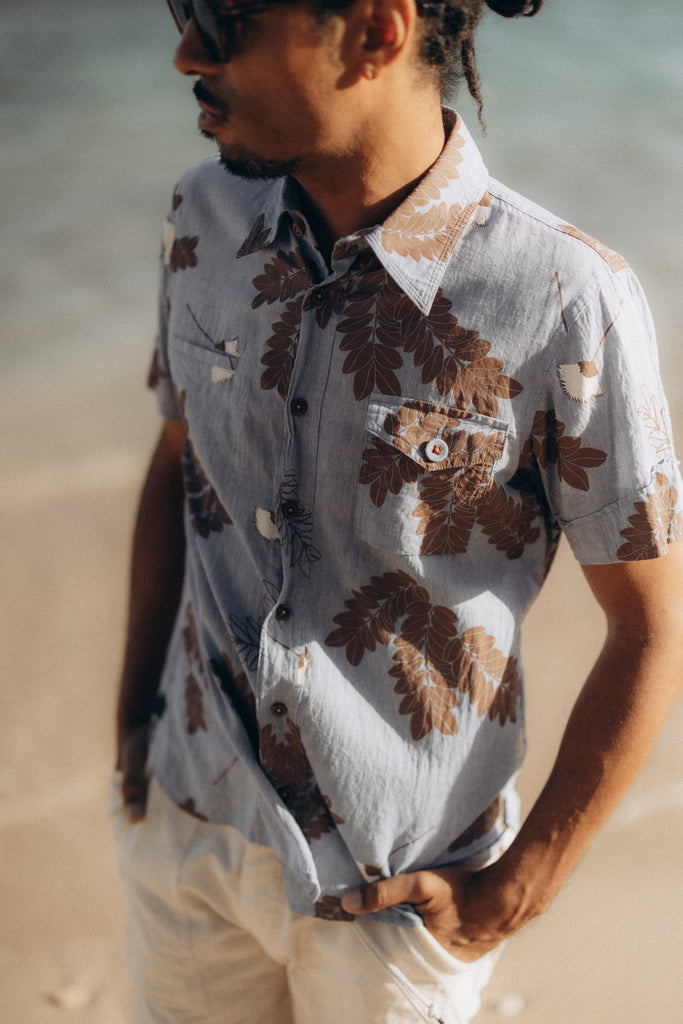 Monkey Pod Work Shirt by PLUS ALOHA