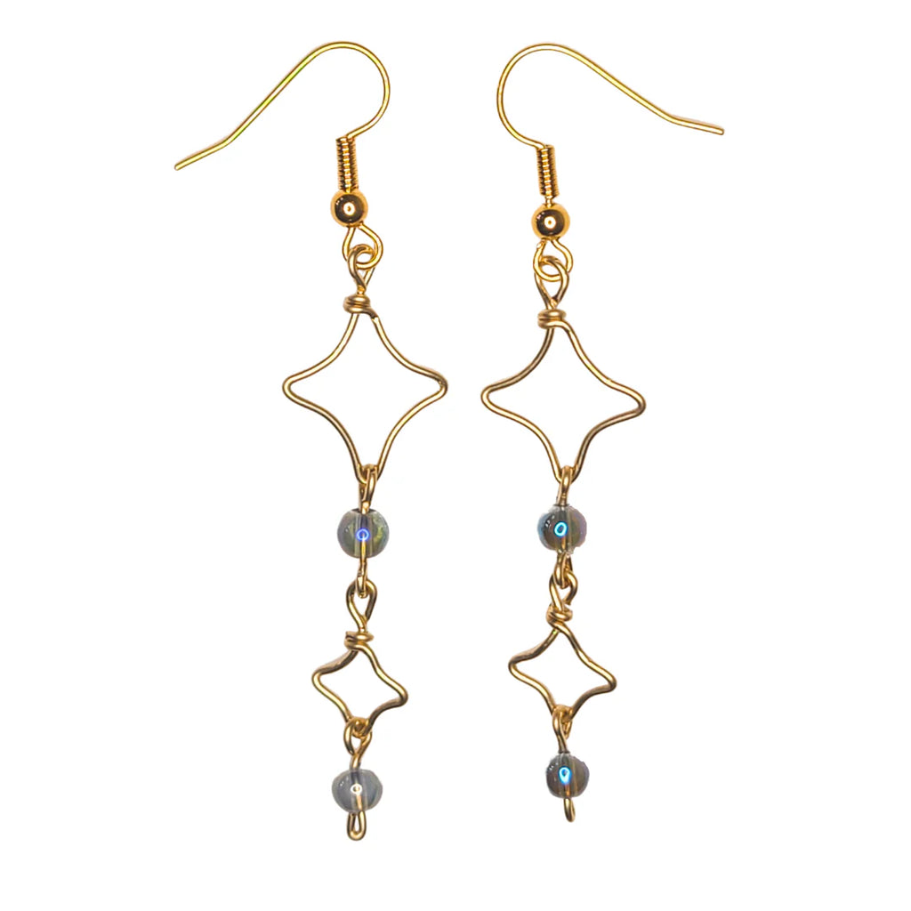 Double Sparkles Earrings by MIND’S EYE COLLECTIVE