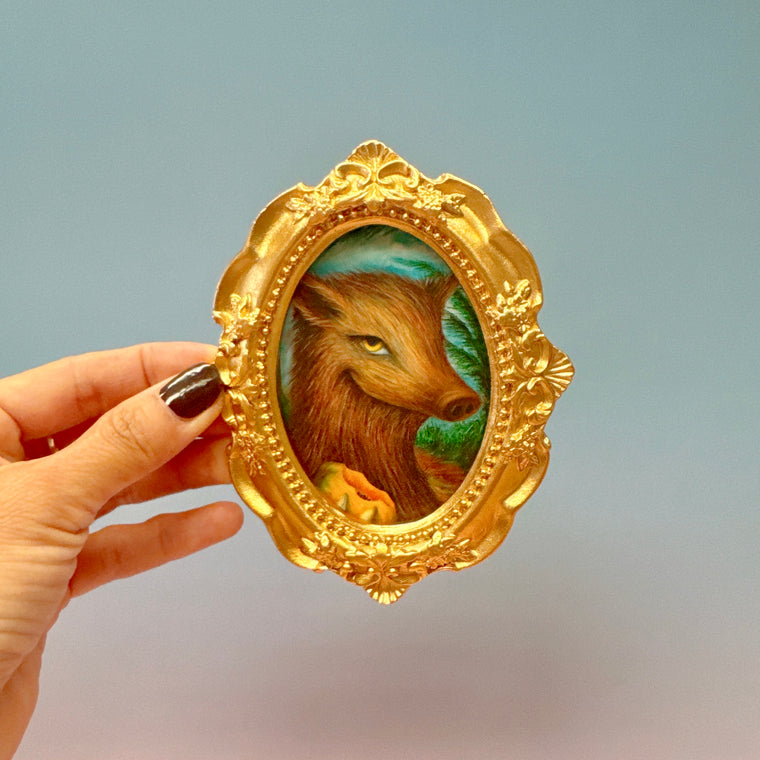 Gold Mini Magnet Frame Art by LANI JUNGEUN LEE
