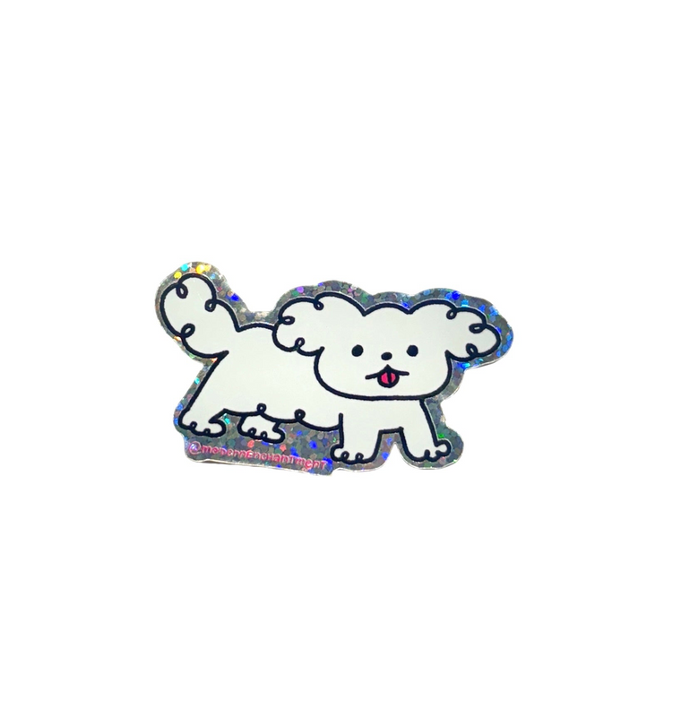 Glitter Dog sticker by MODERN ENCHANTMENT