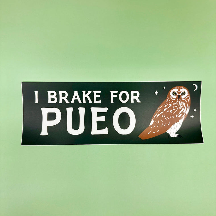 I Brake for Pueo bumper sticker by LAULIMA