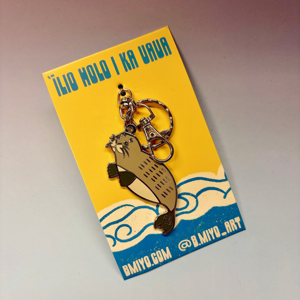 ʻĪlioholoikauaua (Monk Seal) Keychain by BAILEY ONAGA