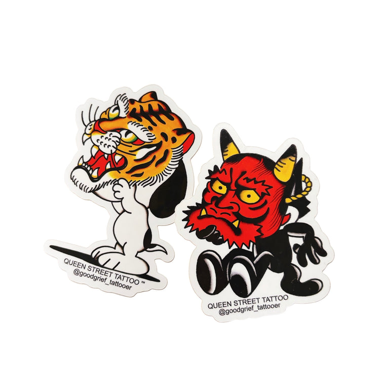 Good Grief Tiger Mask Sticker