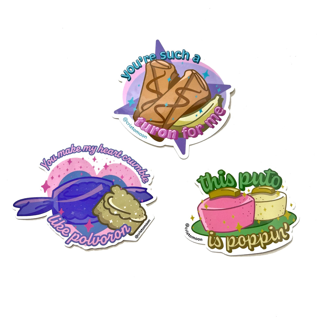 Filipino Food Pun Sticker Series