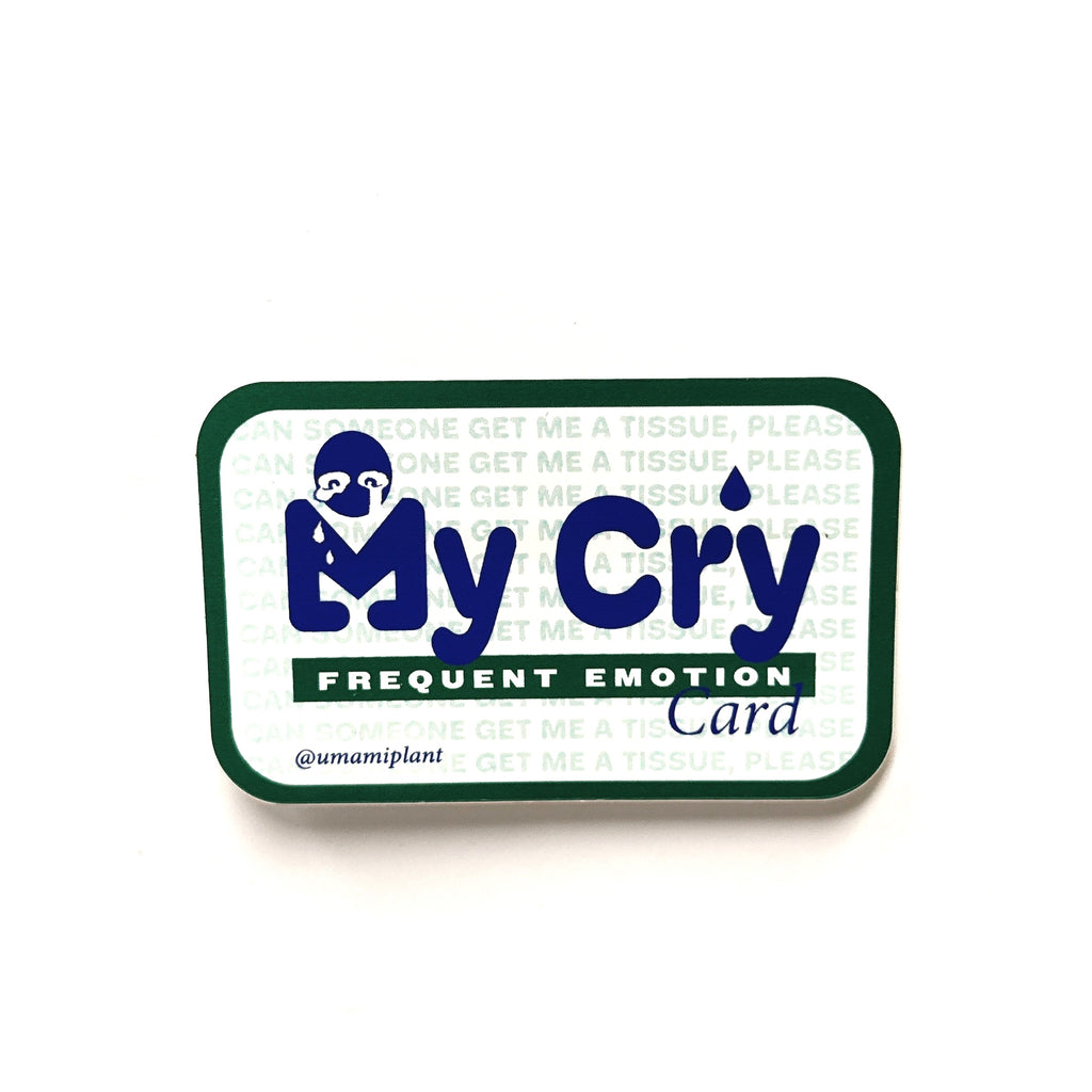 MY CRY Frequent Emotion Card sticker