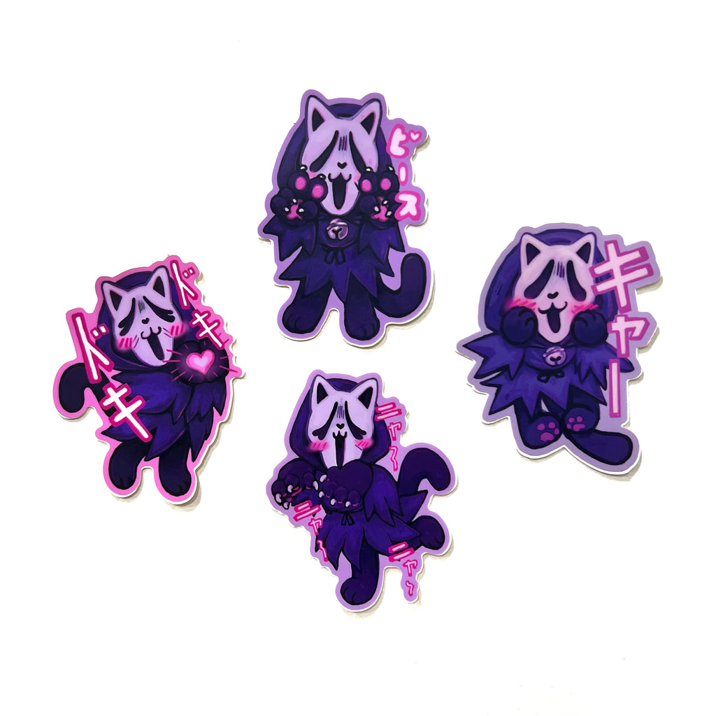 Ghost Kitty Stickers