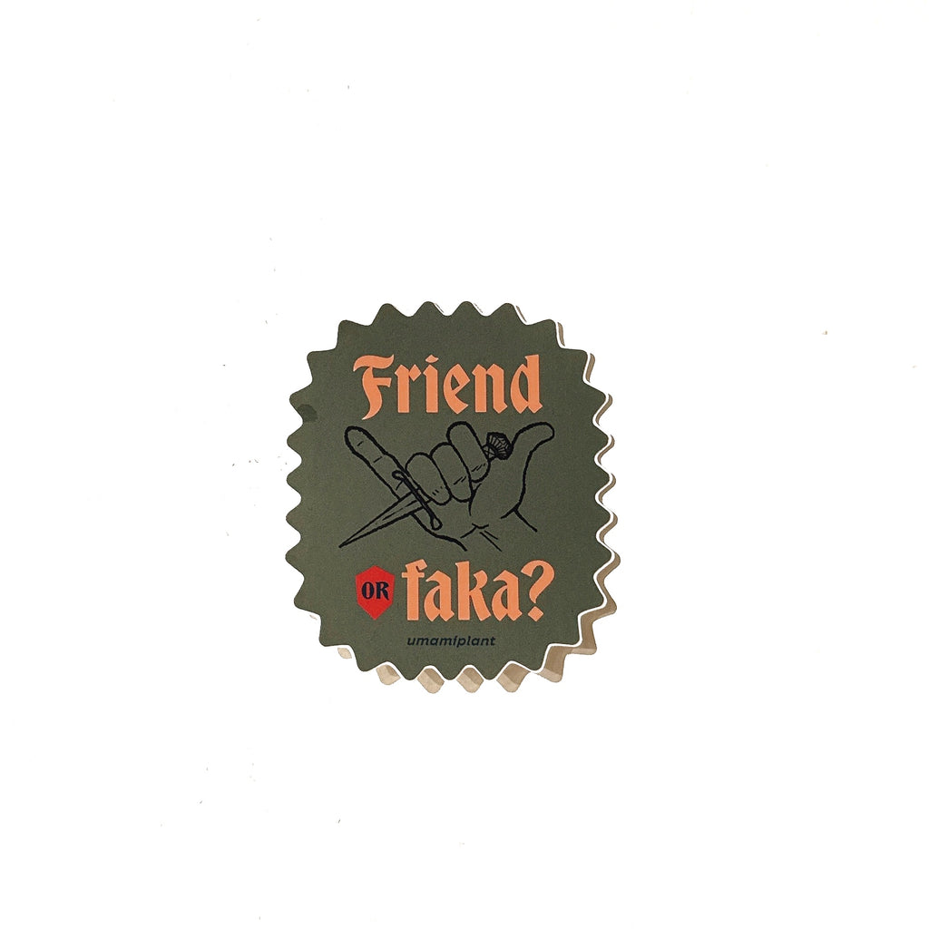 Friend or Faka sticker by UMAMIPLANT