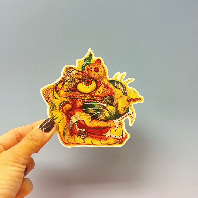 Tiger Woman Sticker by LAUREN HANA CHAI
