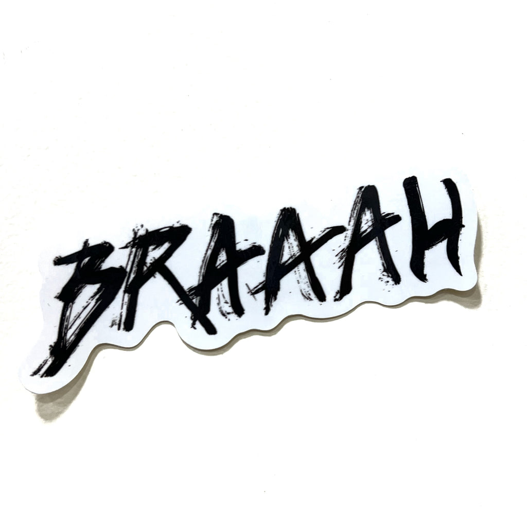 Braaah Medium Logo Sticker