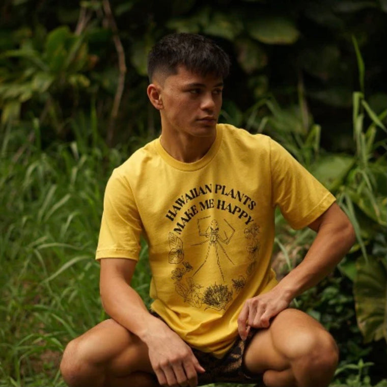 Hawaiian Plants Make Me Happy T-Shirt