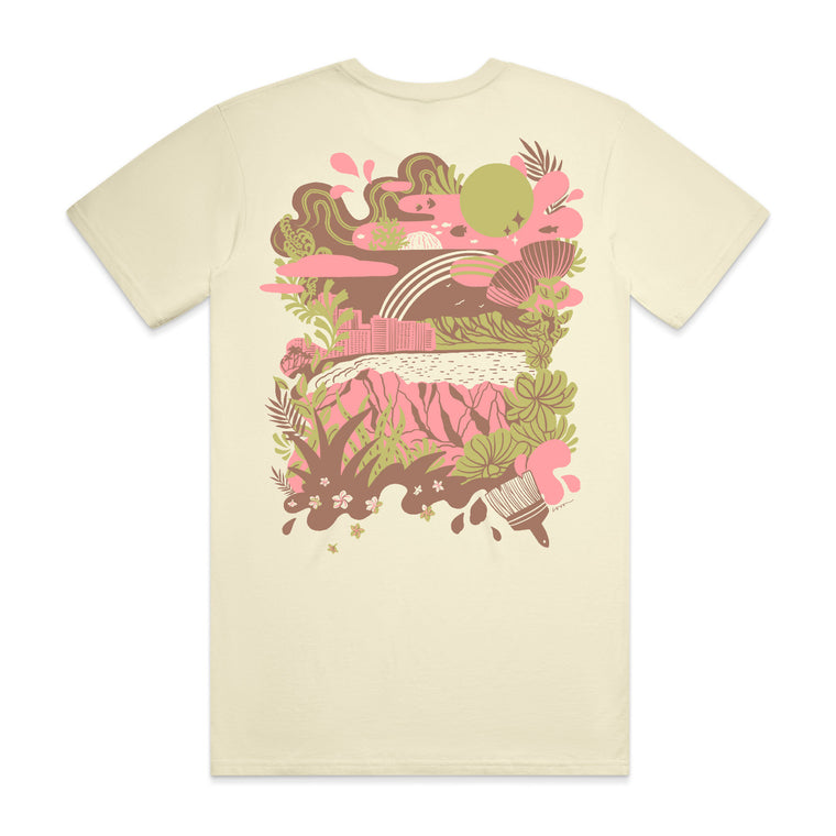 Hawaii Walls 2025 Collab Tee: Candice Soon x World Wide Walls x Art+Flea