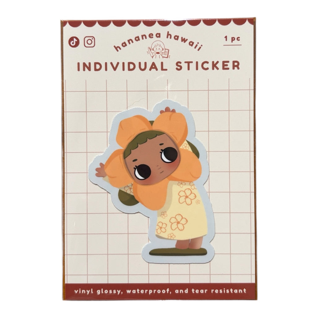 Little Miss Puakenikeni Sticker