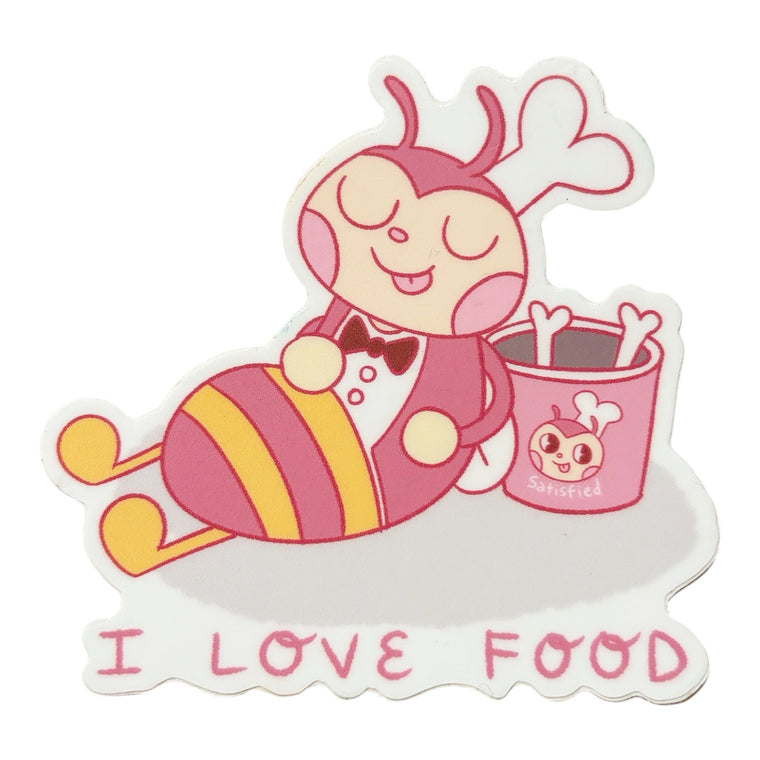 Satisfied Jollibee “I Love Food” sticker by GRAPEHONEY