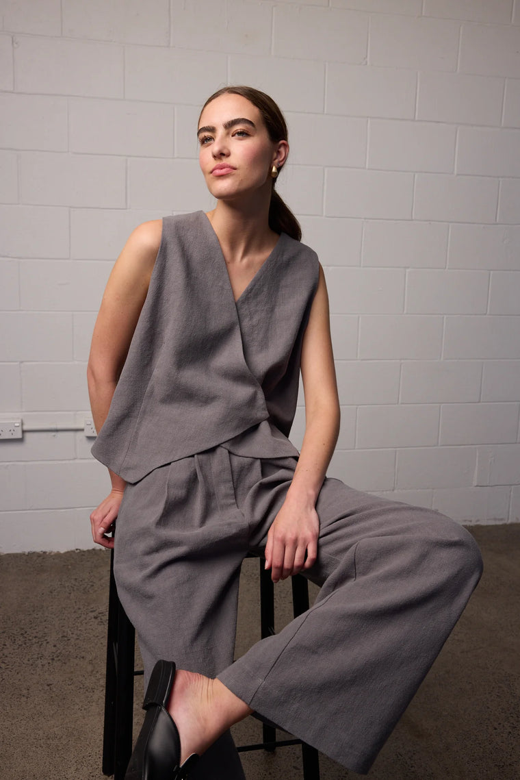 Sylvia Vest Slate