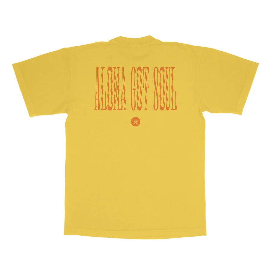 These Shores T-shirt (“Pua Kenikeni”/ Yellow/ Orange)