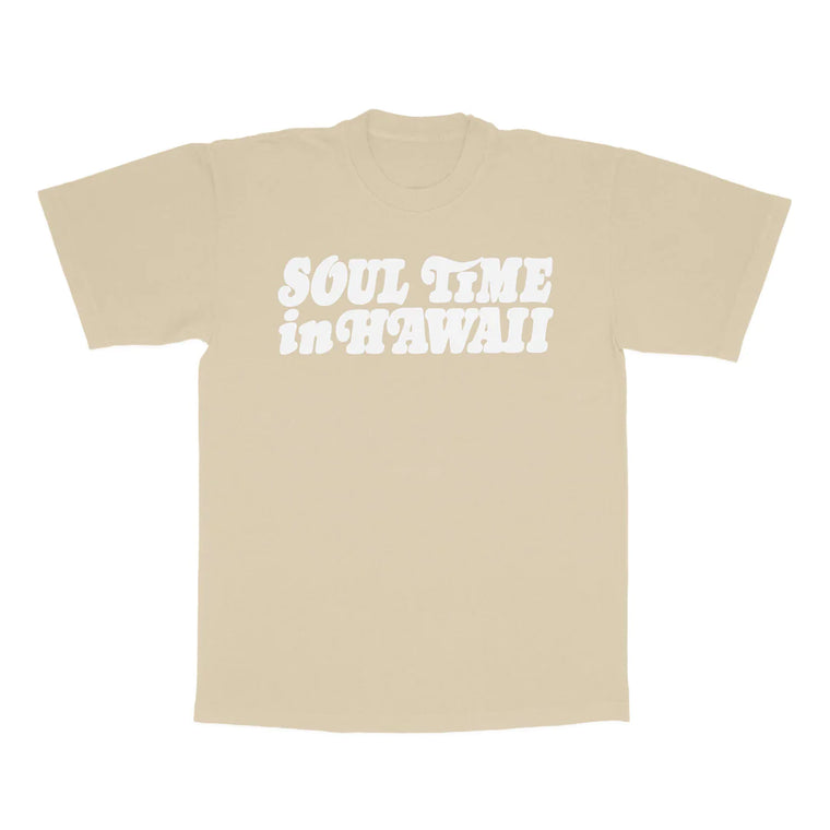 Soul Time in Hawaii T-shirt (Beige/White)