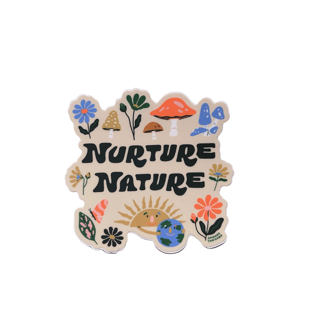 Nurture Nature Sticker by AMANDA T CREATIVE