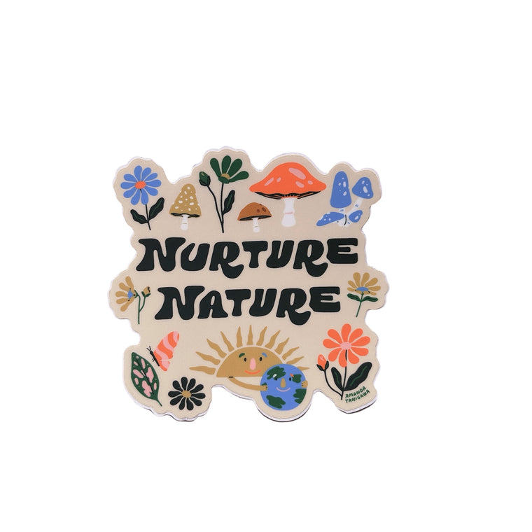 Nurture Nature Sticker by AMANDA T CREATIVE