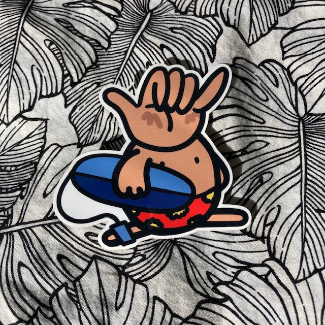 Shaka Boy Sticker