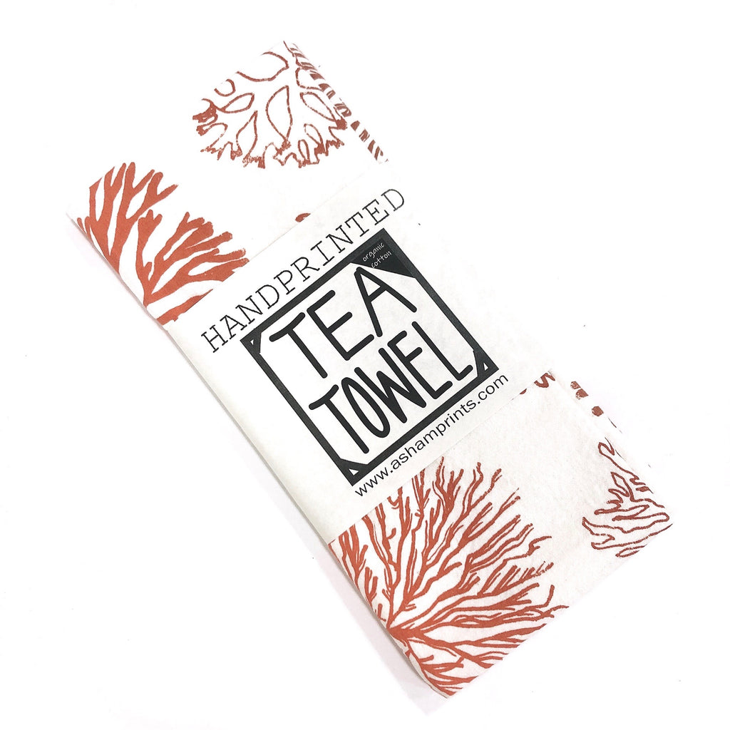 Handprinted Tea Towel by APRIL SHAM