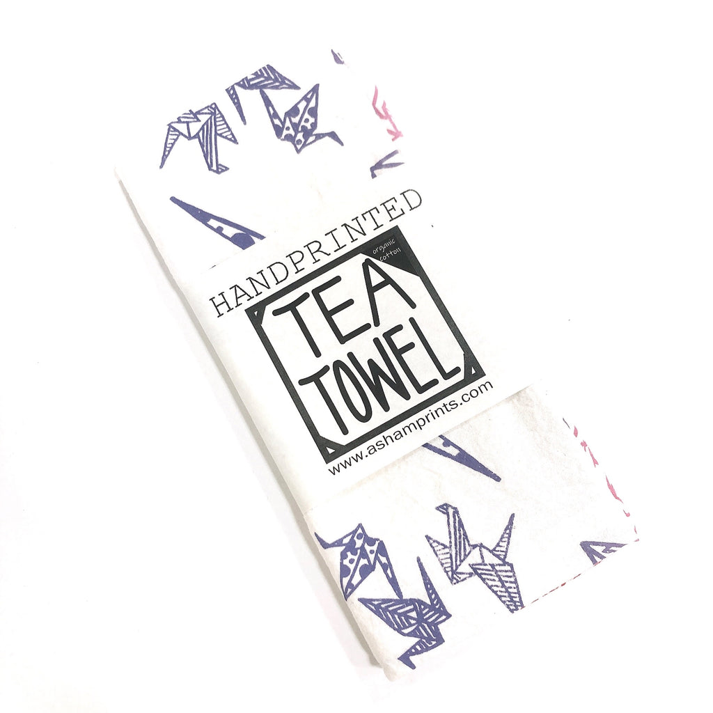 Handprinted Tea Towel by APRIL SHAM