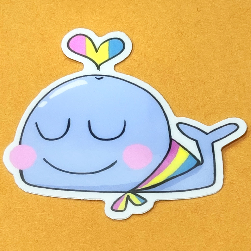 Pride Whale Stickers by GRAPEHONEY