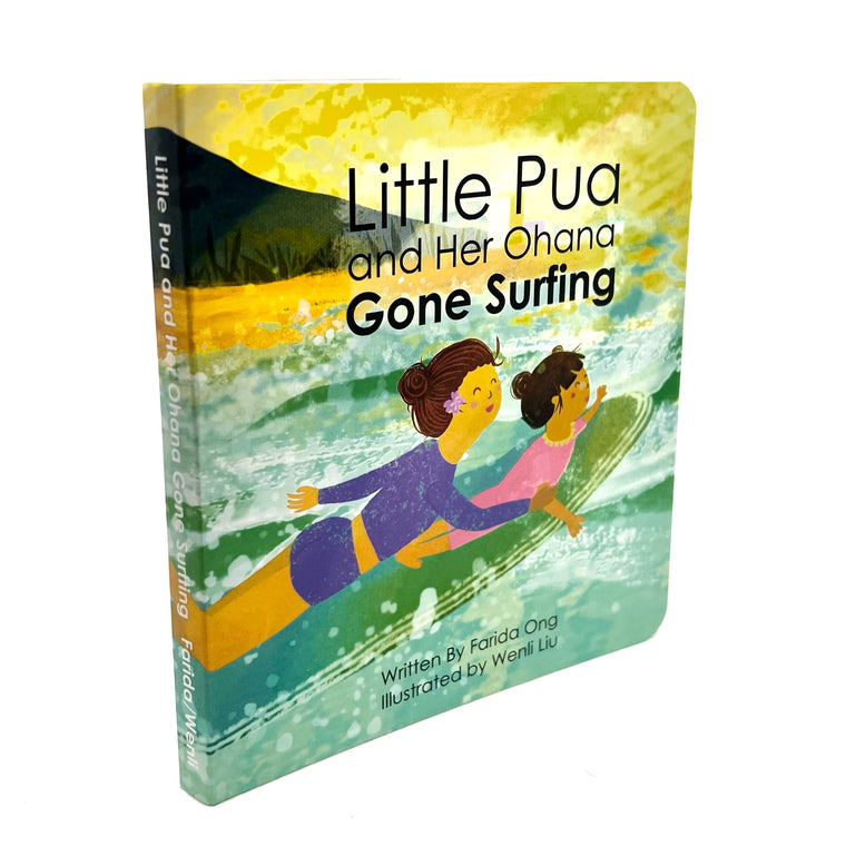 LITTLE PUA AND HER OHANA GONE SURFING