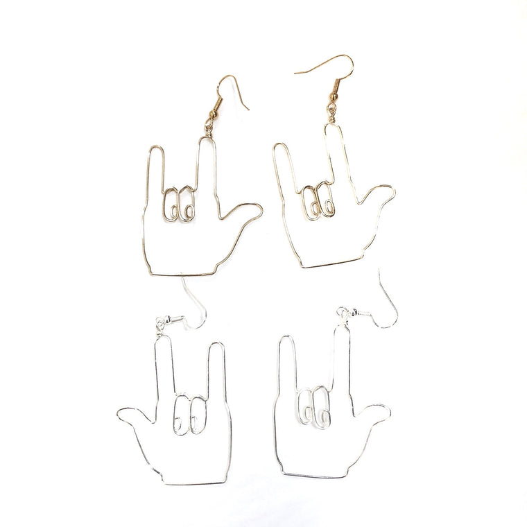 Gallaudet (Hands) Earrings