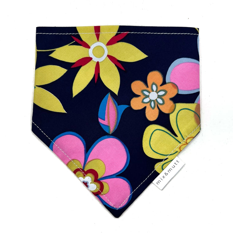 Neon Flowers Pet Bandanas by MIX & MUTT