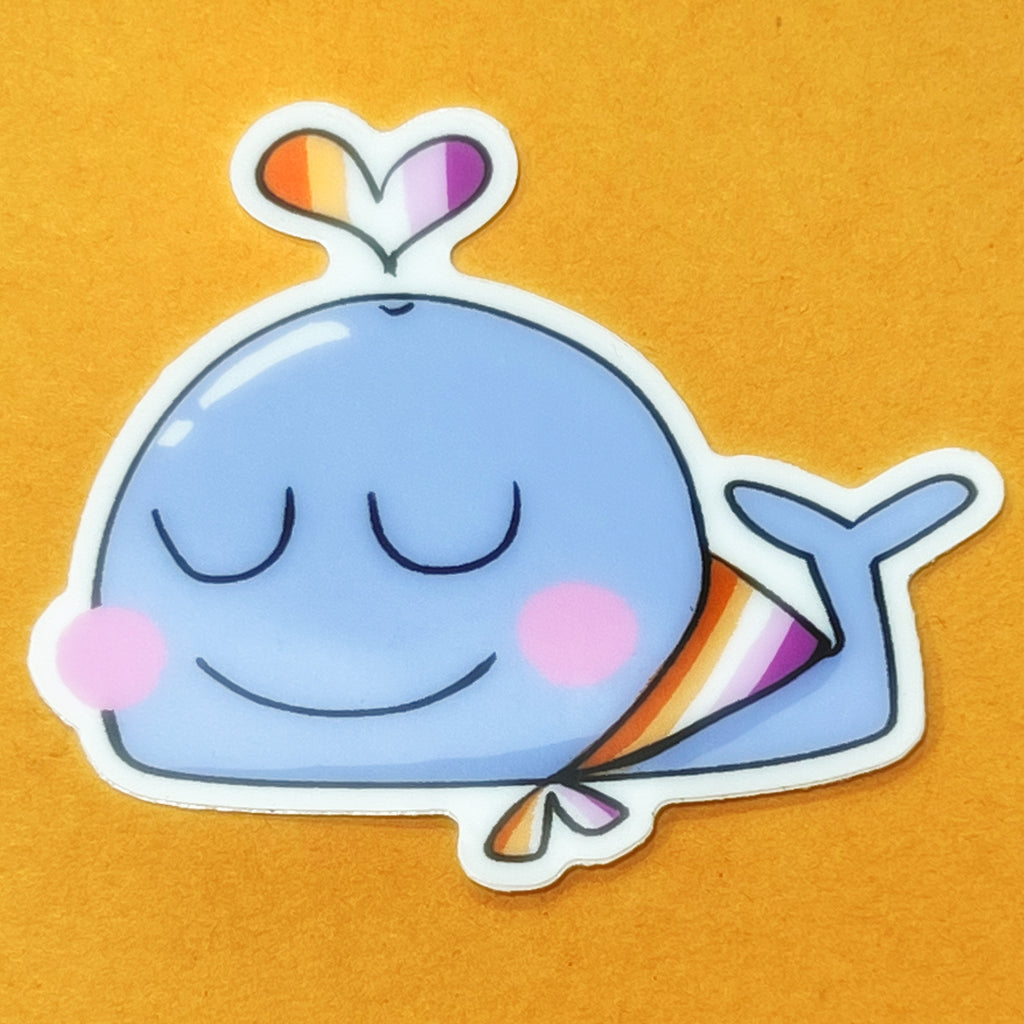 Pride Whale Stickers by GRAPEHONEY