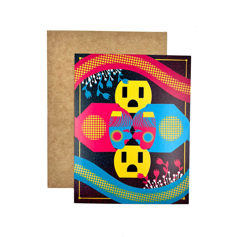 Electric Love Flat Card