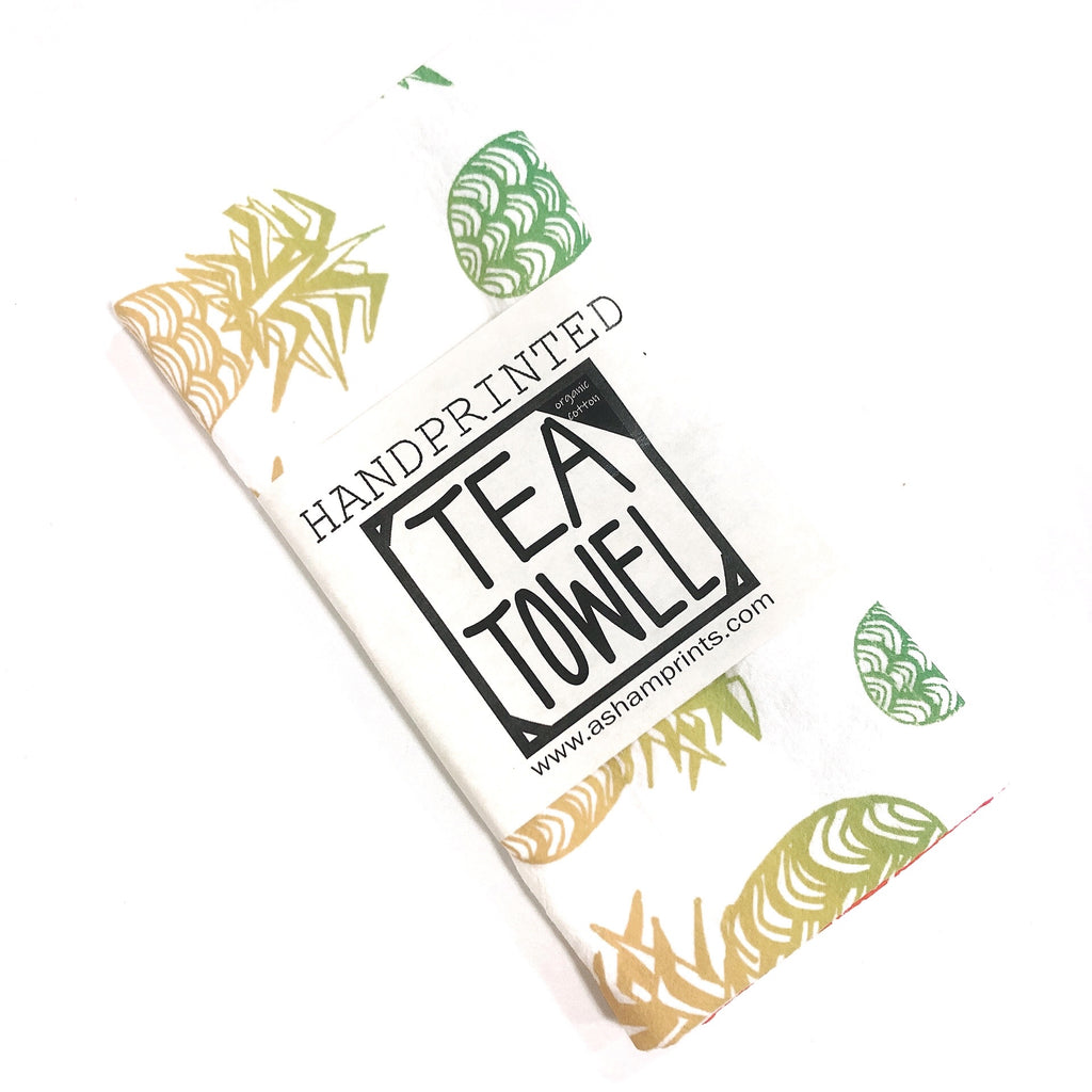 Handprinted Tea Towel by APRIL SHAM