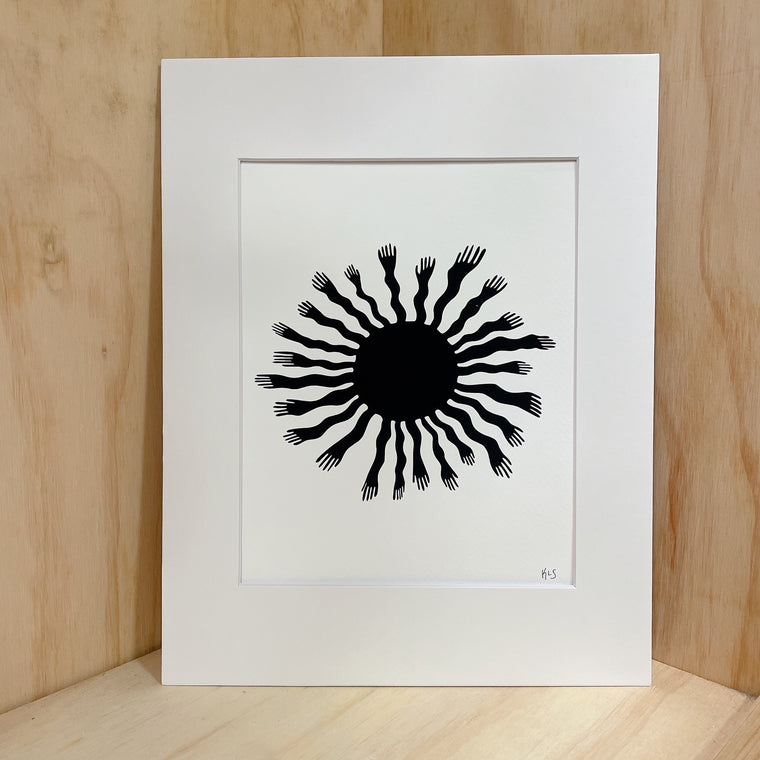 Sun Hands Print